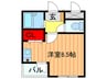 ライクスリー 1Rの間取り