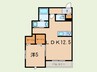 メゾン六甲Ⅱ 1LDKの間取り