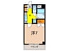 クレ－ル仁川 1Kの間取り