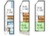 右京区梅津前田町貸家 4DKの間取り