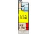 フジパレス淡路Ⅱ番館 1LDKの間取り