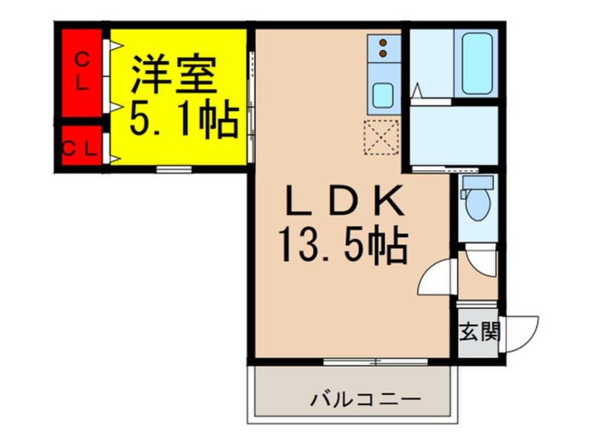 間取図 フジパレス淡路Ⅱ番館