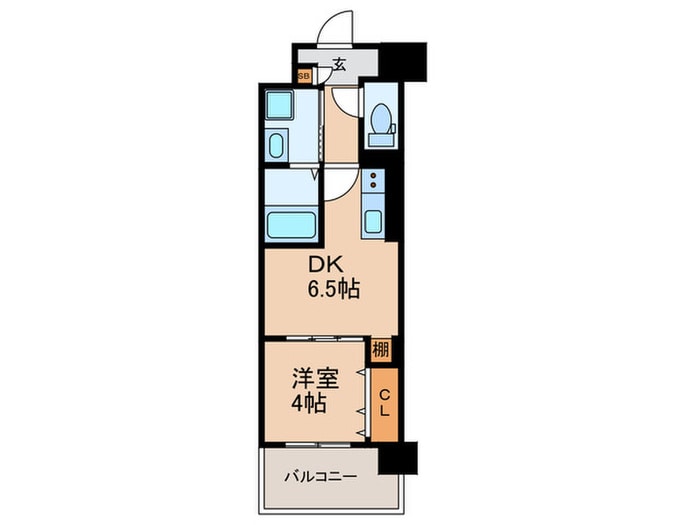 間取り図 ｴｸﾞｾﾞ大阪CITYｵｰｽﾃｨﾝ(204)
