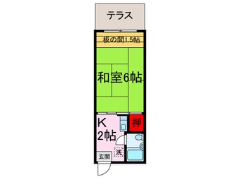 間取図 グリーンハイツ萬代Ｂ棟