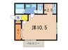 フィエルテ宝塚 1Kの間取り