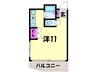 ドミ－ル喜連 1Rの間取り