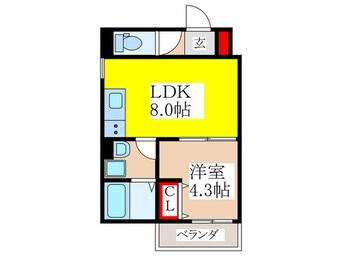 間取図 ＢＡＤＧＥ瓢箪山