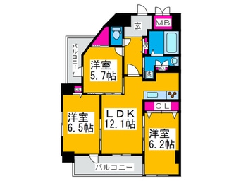 間取図 セイクレッド