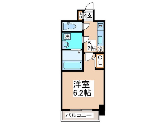 間取り図 ｴｽﾘｰﾄﾞ大阪ﾗ･ﾘｭｰﾙ(703)