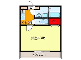 間取図 クレール渚