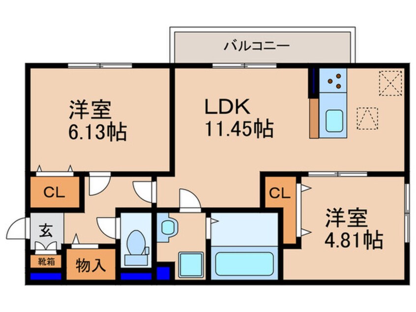 間取図 エスポワール瀬田