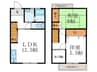 太秦下刑部町貸家（ﾃﾗｽﾊｳｽ） 2LDK+Sの間取り