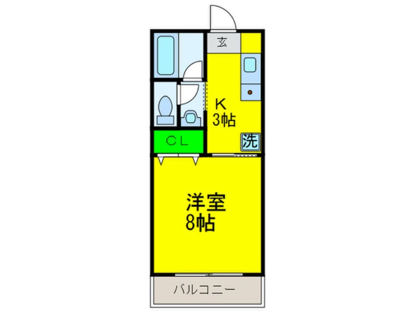 間取図 クレストＫ－Ⅱ