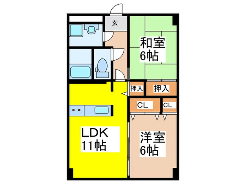 間取図 エトワ－ル喜連