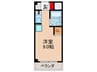 プルミエール枚方 1Rの間取り