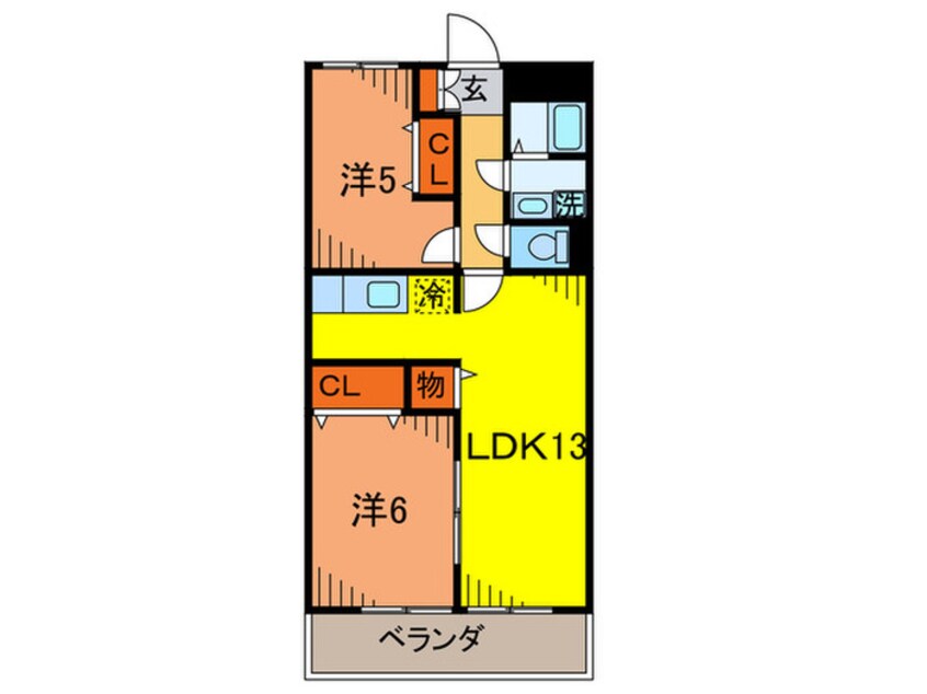 間取図 フィノ　カサ宝南