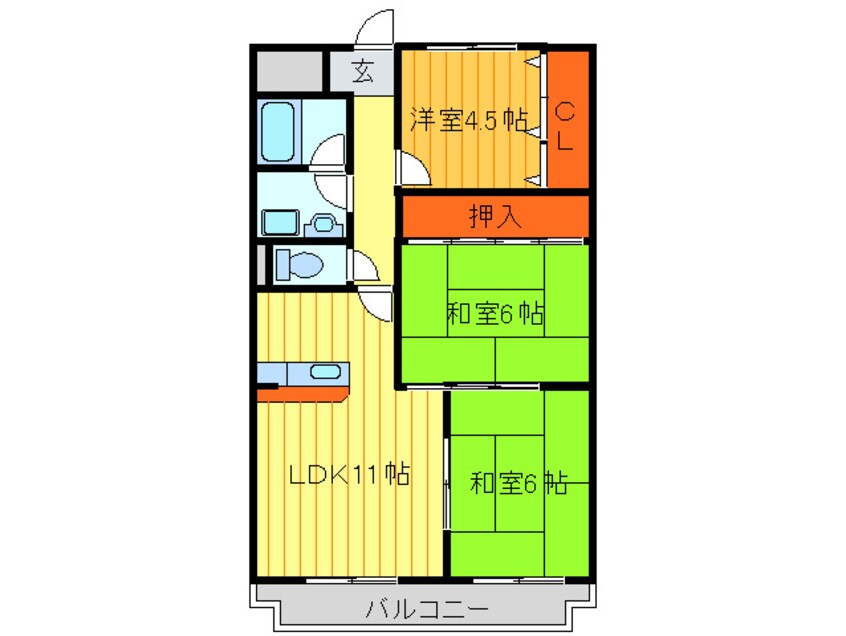 間取図 グランドールＫ