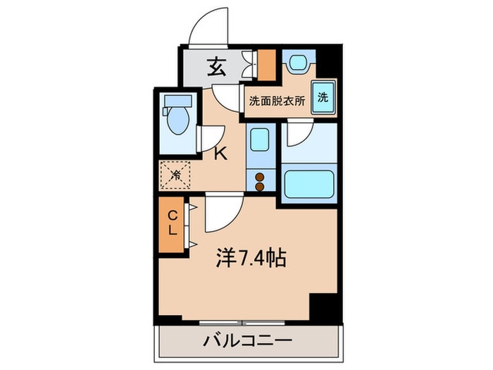 間取り図 ｸﾘｽﾀﾙｸﾞﾗﾝﾂ京都御所西(505)