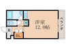 グレースコーポ 1Rの間取り
