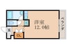 グレースコーポ 1Rの間取り