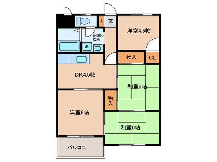 間取り図 ReNaXiA恵我ノ荘2号棟