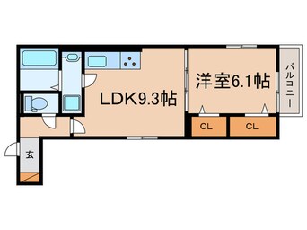 間取図 仮)城陽市久世北垣内ハイツ