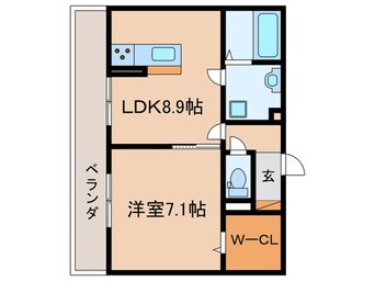 間取図 仮)城陽市久世北垣内ハイツ