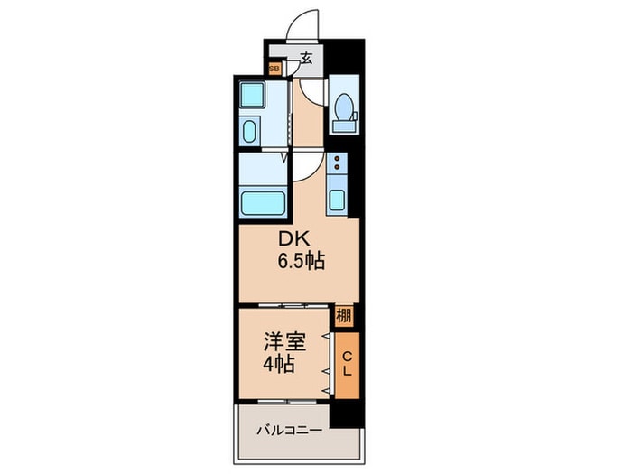 間取り図 ｴｸﾞｾﾞ大阪CITYｵｰｽﾃｨﾝ(406)