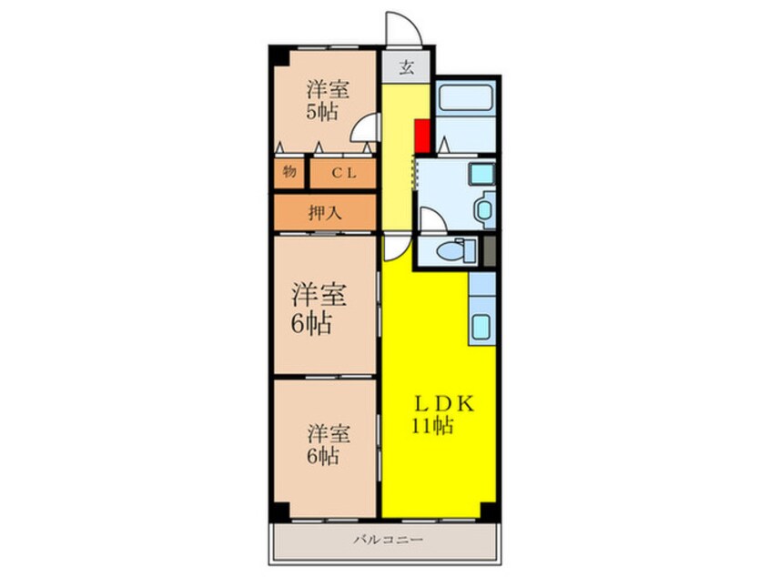 間取図 サンメゾン