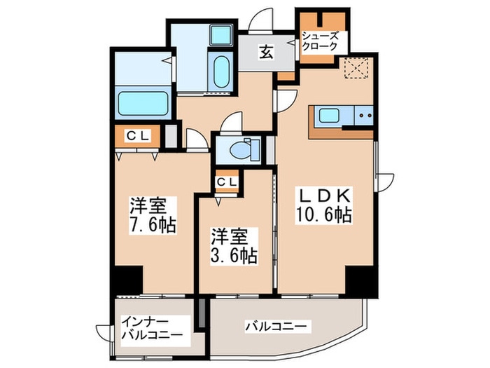 間取り図 ナチュール天王寺