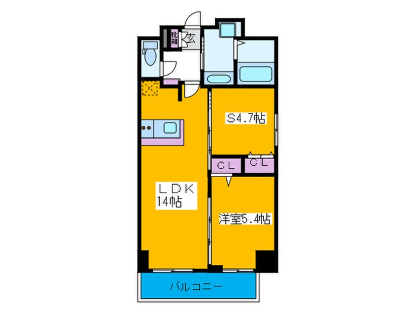 間取図 ナチュール天王寺