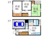 上野北町貸家 3DKの間取り