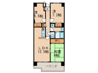 間取図 フレックス戸ノ内