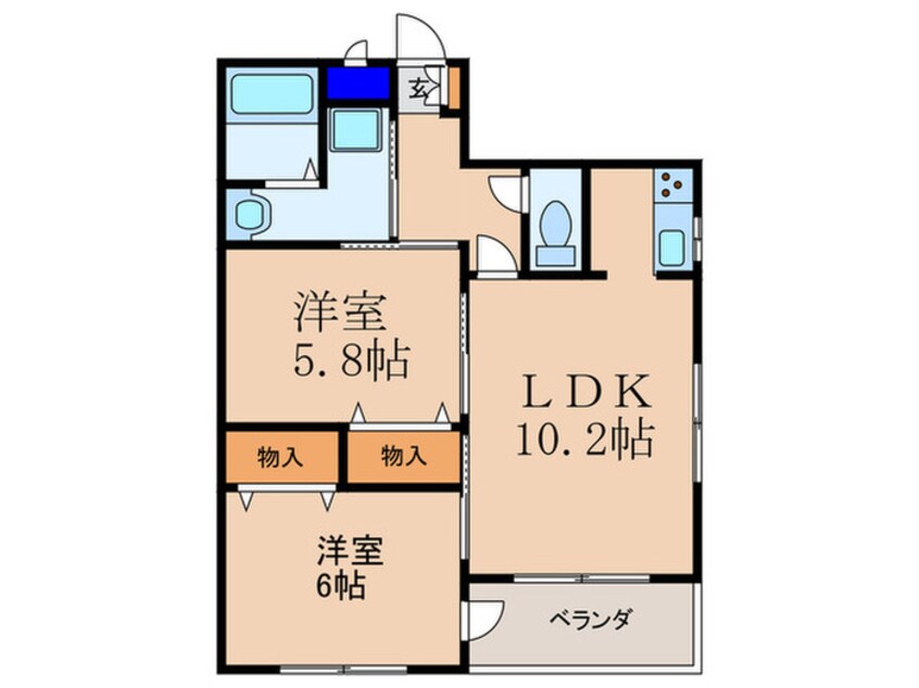 間取図 シェルマンド毛馬