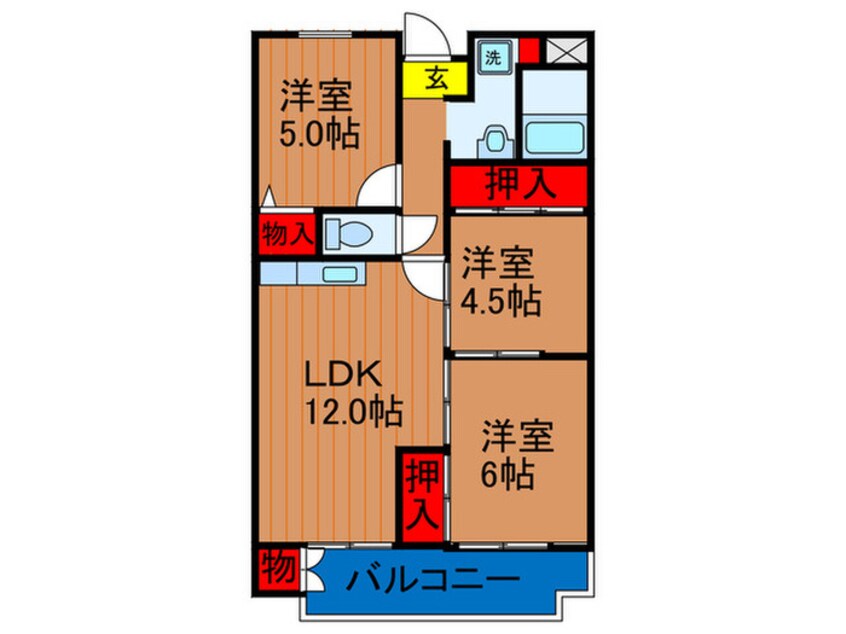 間取図 ベレ－ル交北