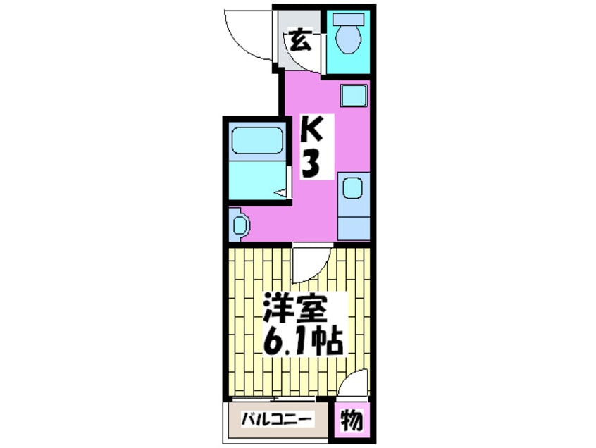 間取図 オ－キッドコ－ト北堀江