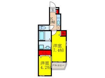 間取図 パーチェ　ブレッザ