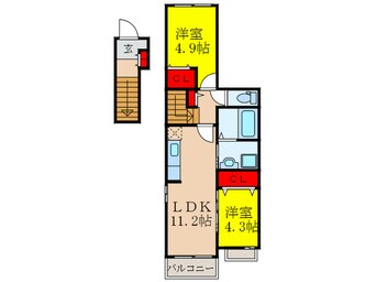 間取図 パーチェ　ブレッザ