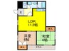 イズミハイツ 2LDKの間取り