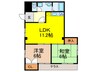 イズミハイツ 2LDKの間取り