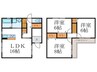 唐橋花園町貸家 3LDKの間取り