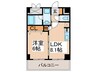 ラピスラズリ 1LDKの間取り