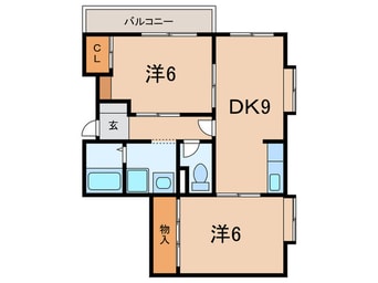 間取図 ヴィラコンフォ－ト
