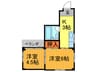 八戸ノ里マンション 2Kの間取り