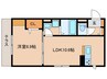マハロ 1LDKの間取り