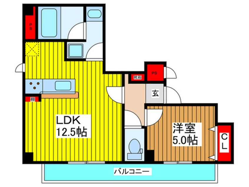 間取図 ゼクス鴫野東