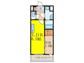 間取図 ビエラコート岸部中