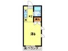 ハイツこすぎ 1Kの間取り