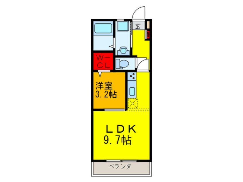 間取図 Lotus Court新深江