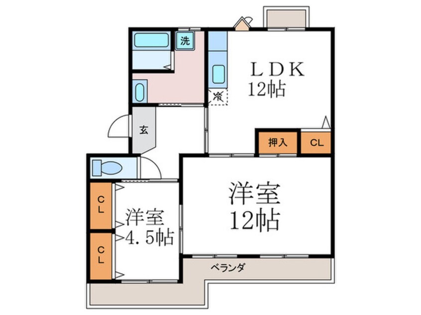 間取図 ハーモニータカノ